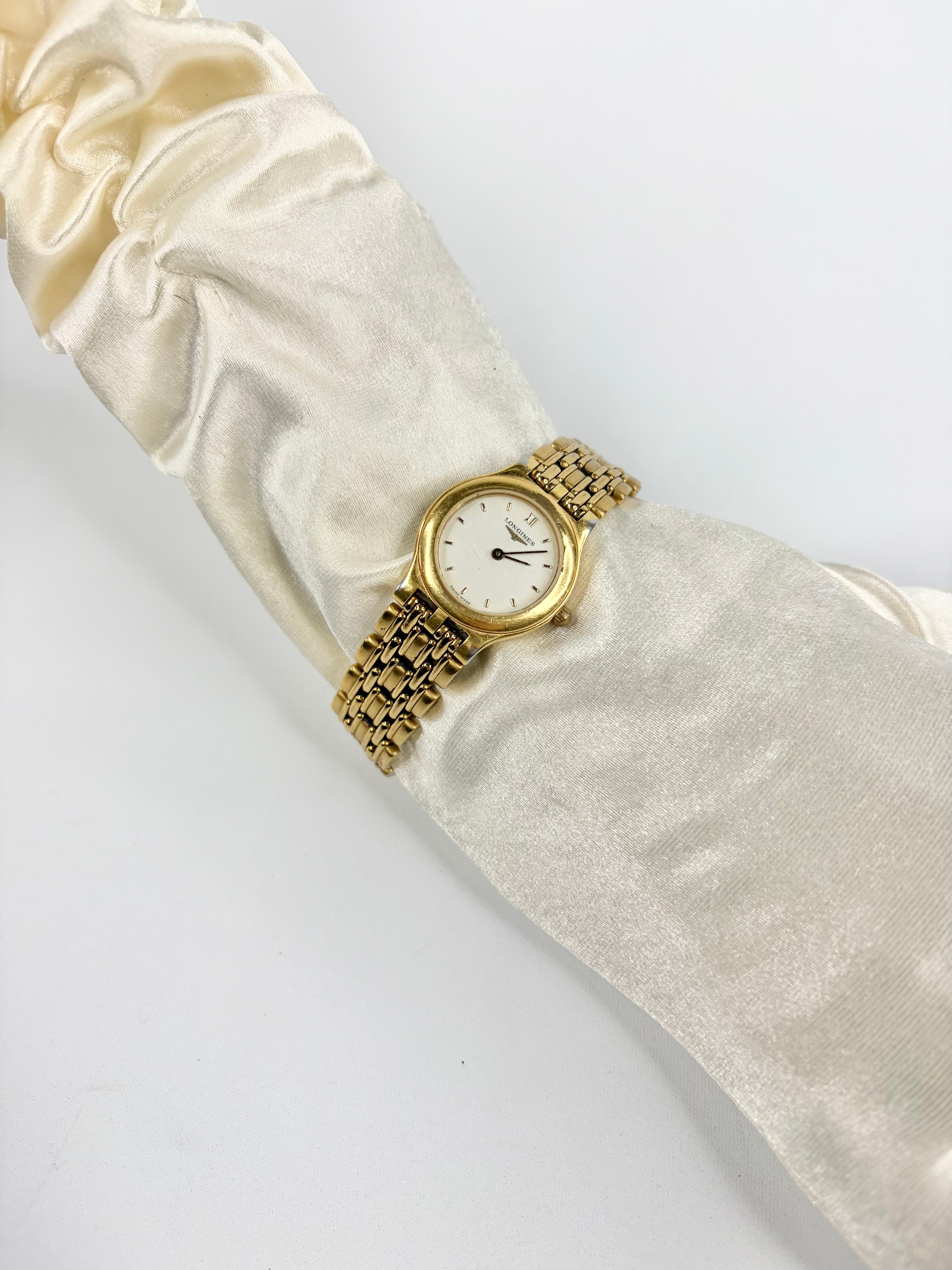 Vintage 90s Longines Gold Toned 'La Grande Classique' Wristwatch