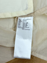 Initial Fashion Sheer Beige Nylon Coat - AU12