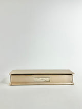 Michael Tepersen Ivory Satin Clutch