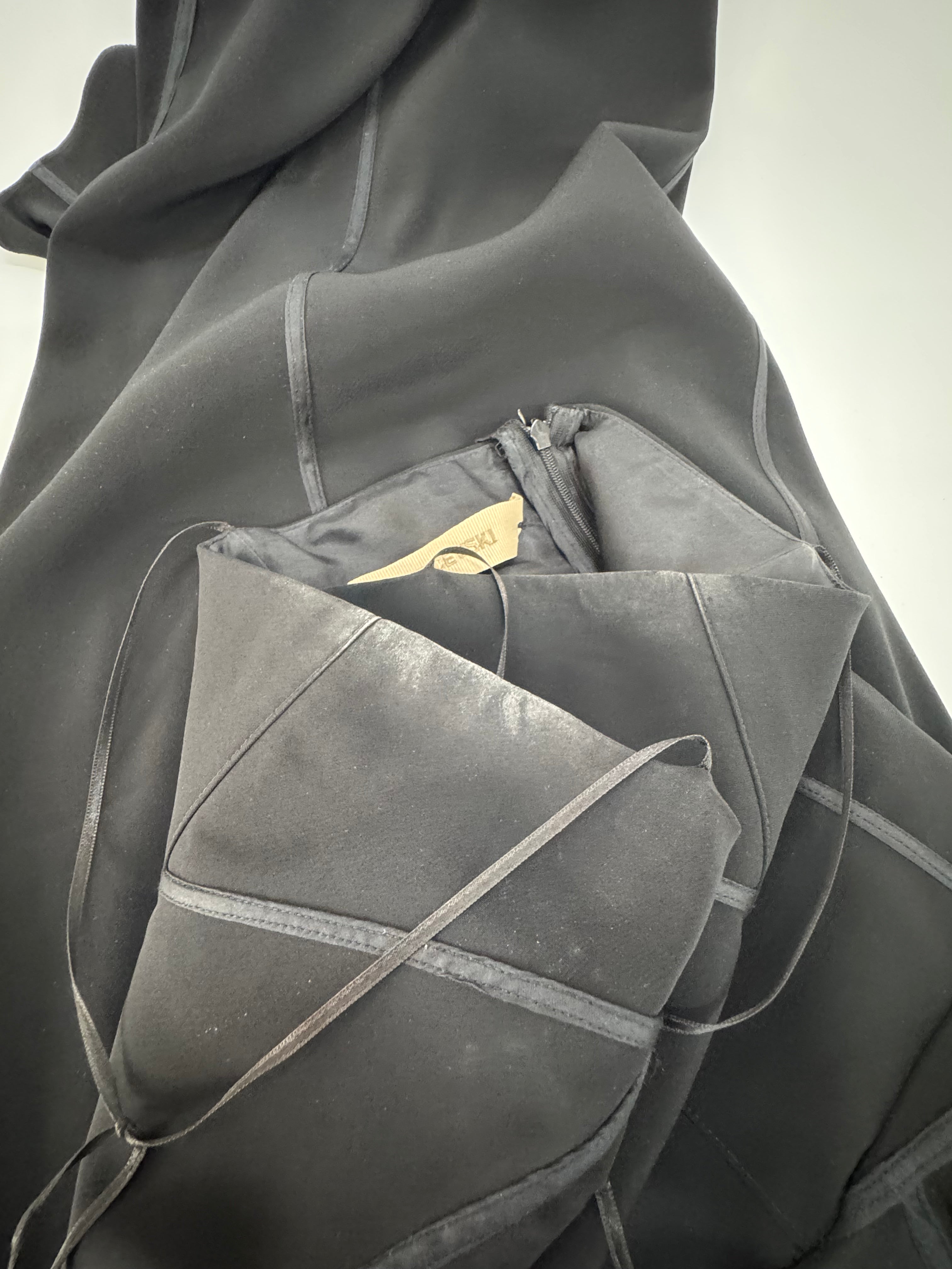 Maticevski Black Sculptural Midi Dress - AU10