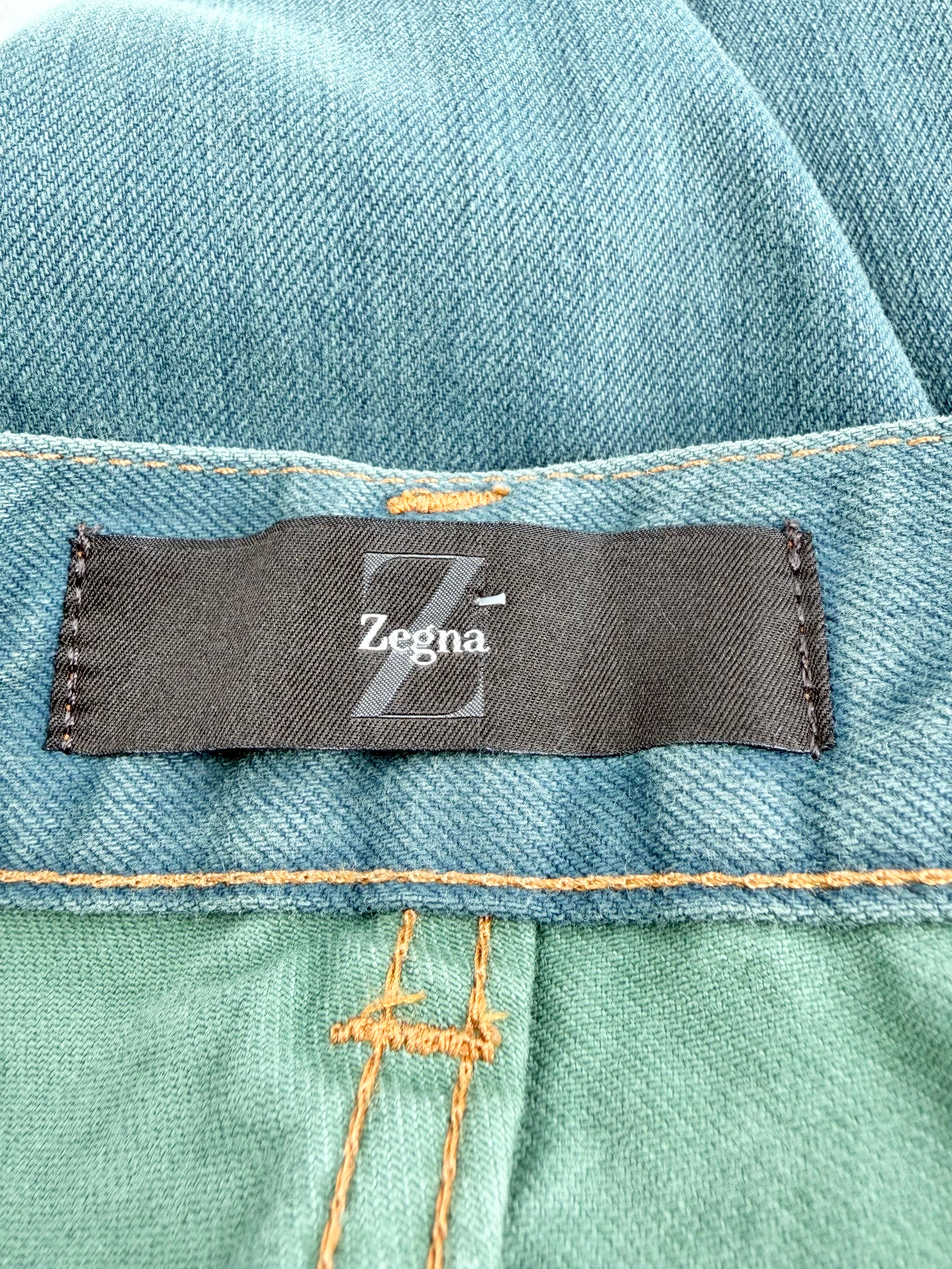 Zegna Sea Green Jeans - 36
