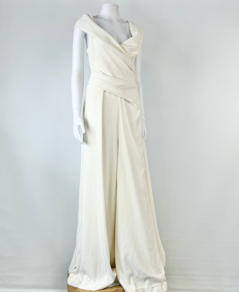 Talbot Runhof Cream 'Citrin1' Jumpsuit NWT - AU10