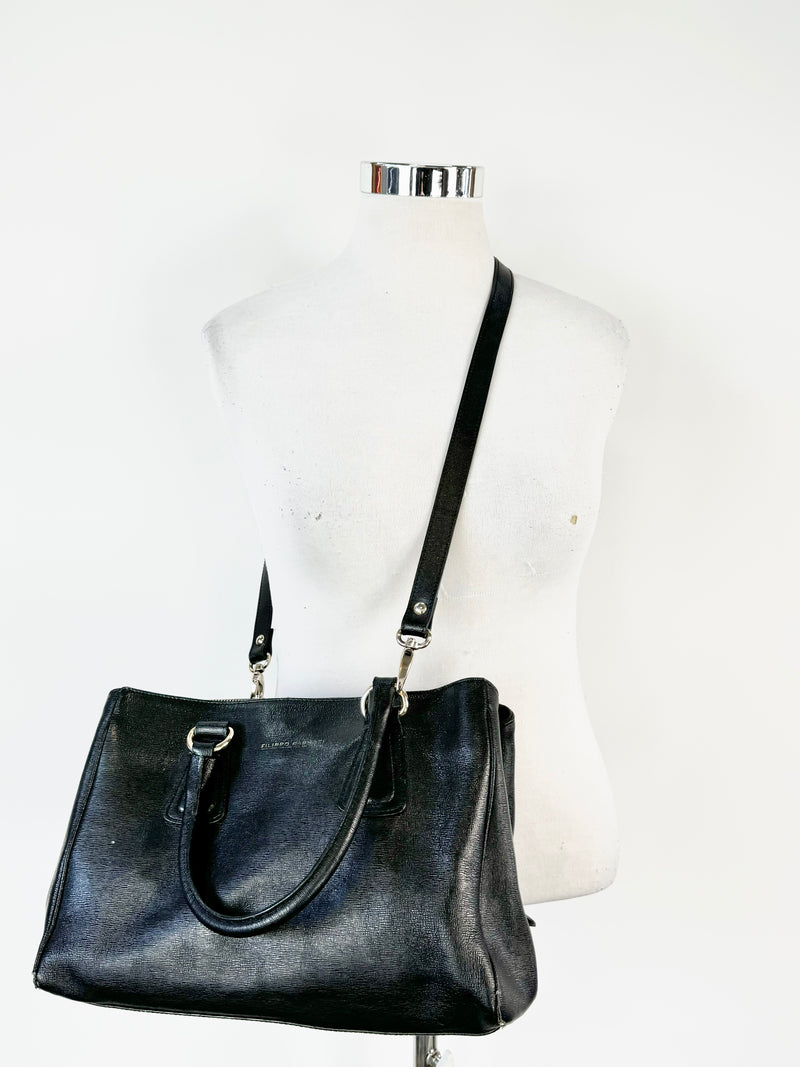 Vintage Filippo Raphael Textured Black Bag