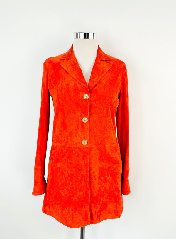 Fratelli Rossetti Chilli Red Suede Jacket - AU8