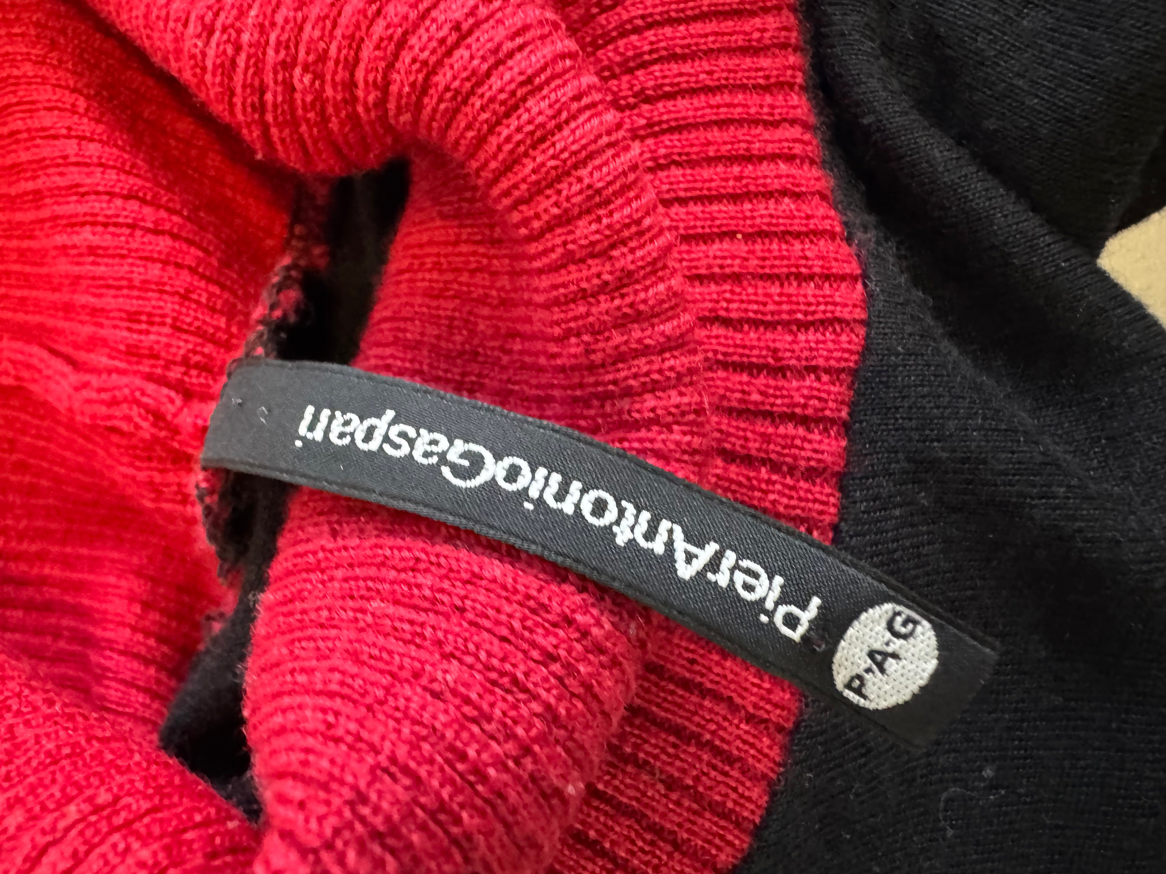 Pier Antonio Gaspari Black & Crimson Turtle Neck - AU18