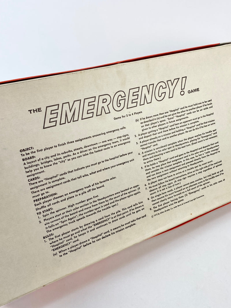 Vintage 1973 The Emergency Board Game