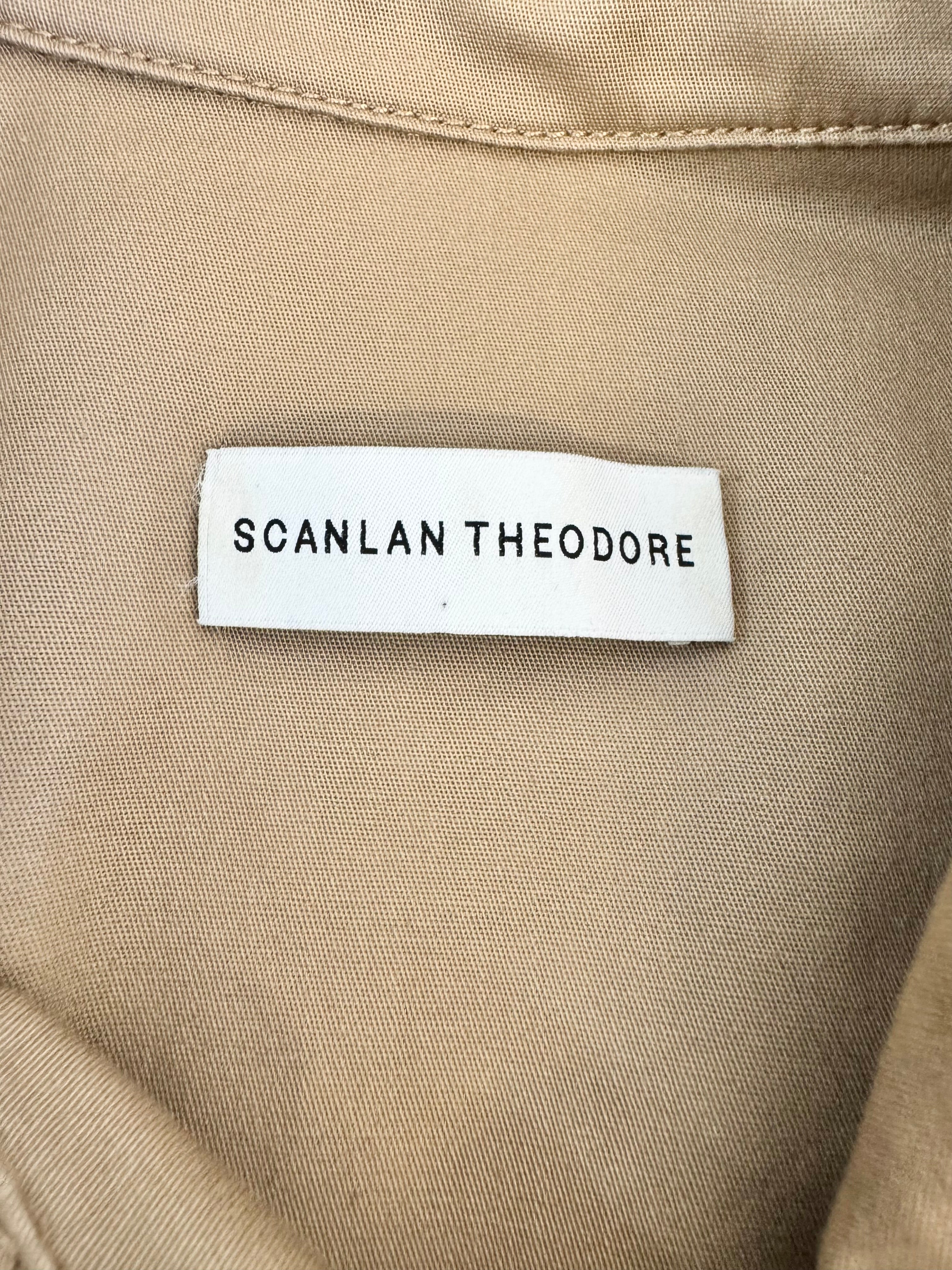 Scanlan Theodore Fawn Cotton Shirt Dress - AU8/10