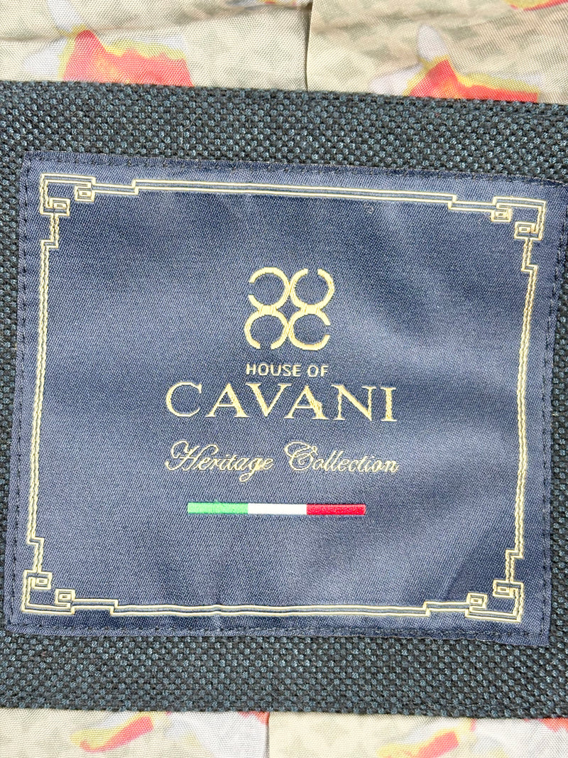 Cavani Navy Blue Waistcoat & Blazer Set - 52R