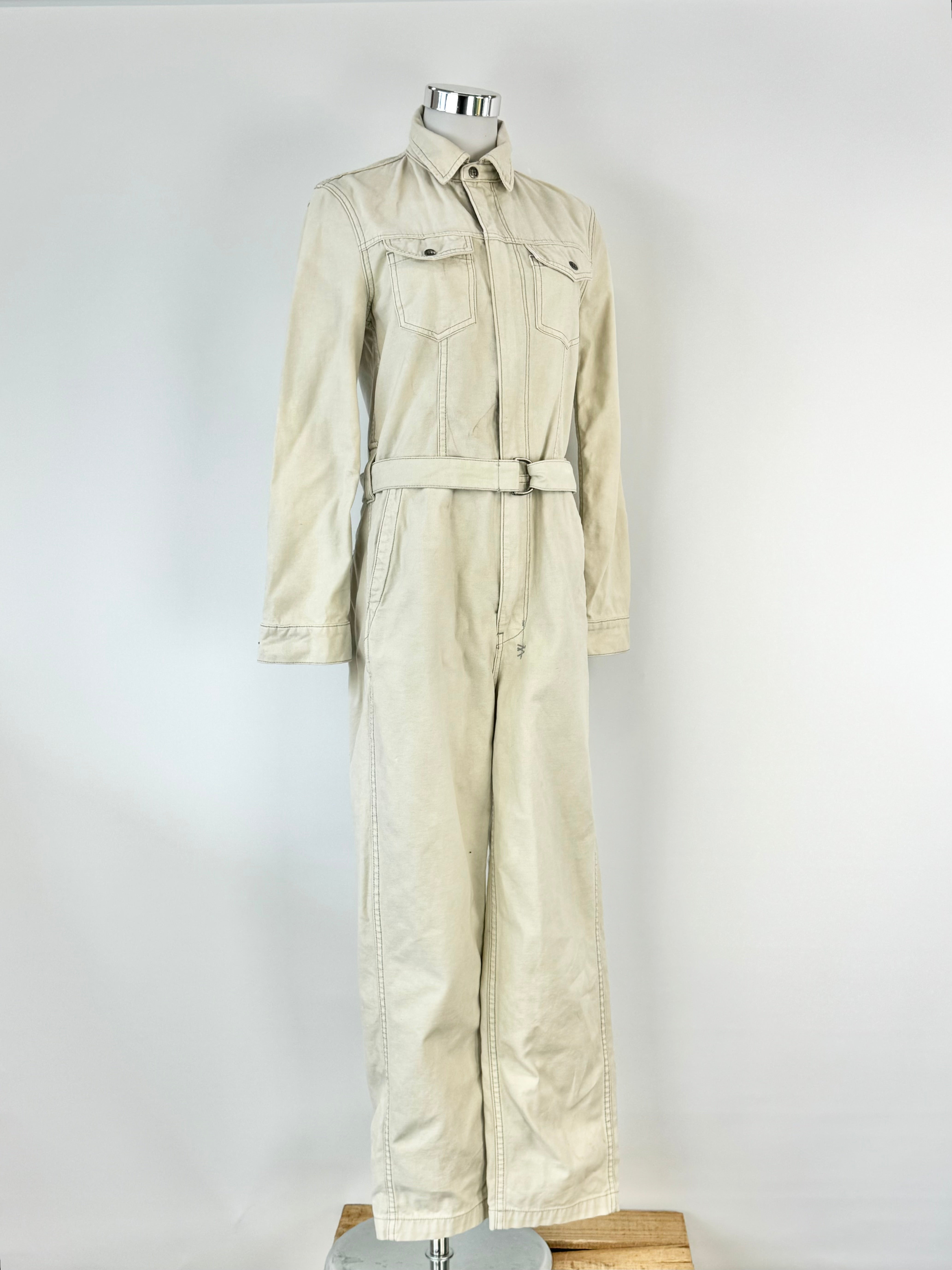 Ksubi Eggshell Cotton Jumpsuit - AU6