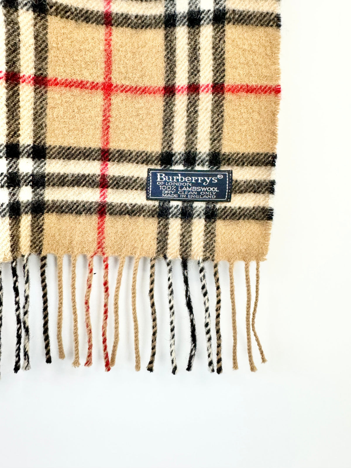 Burberrys of London Beige Novacheck Scarf
