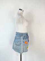 Vintage Princess Goes Wild Embroidered and Beaded Mini Skirt - AU8