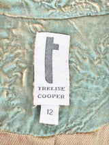 Trelise Cooper Moss Metallic-Velour 'Relic' Coat - AU12