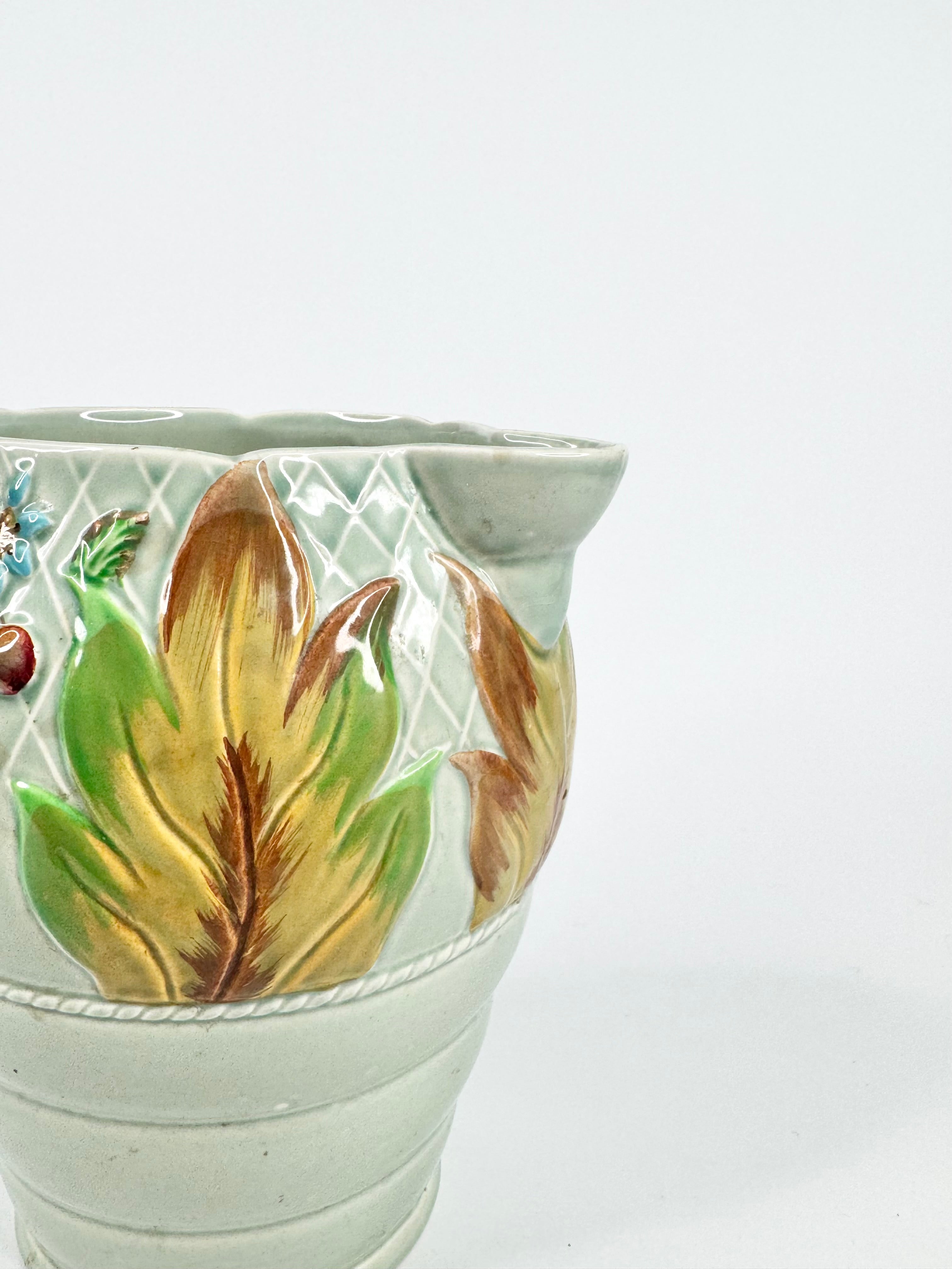 Vintage 1935 Clarice Cliff Celadon Glazed Ceramic Jug
