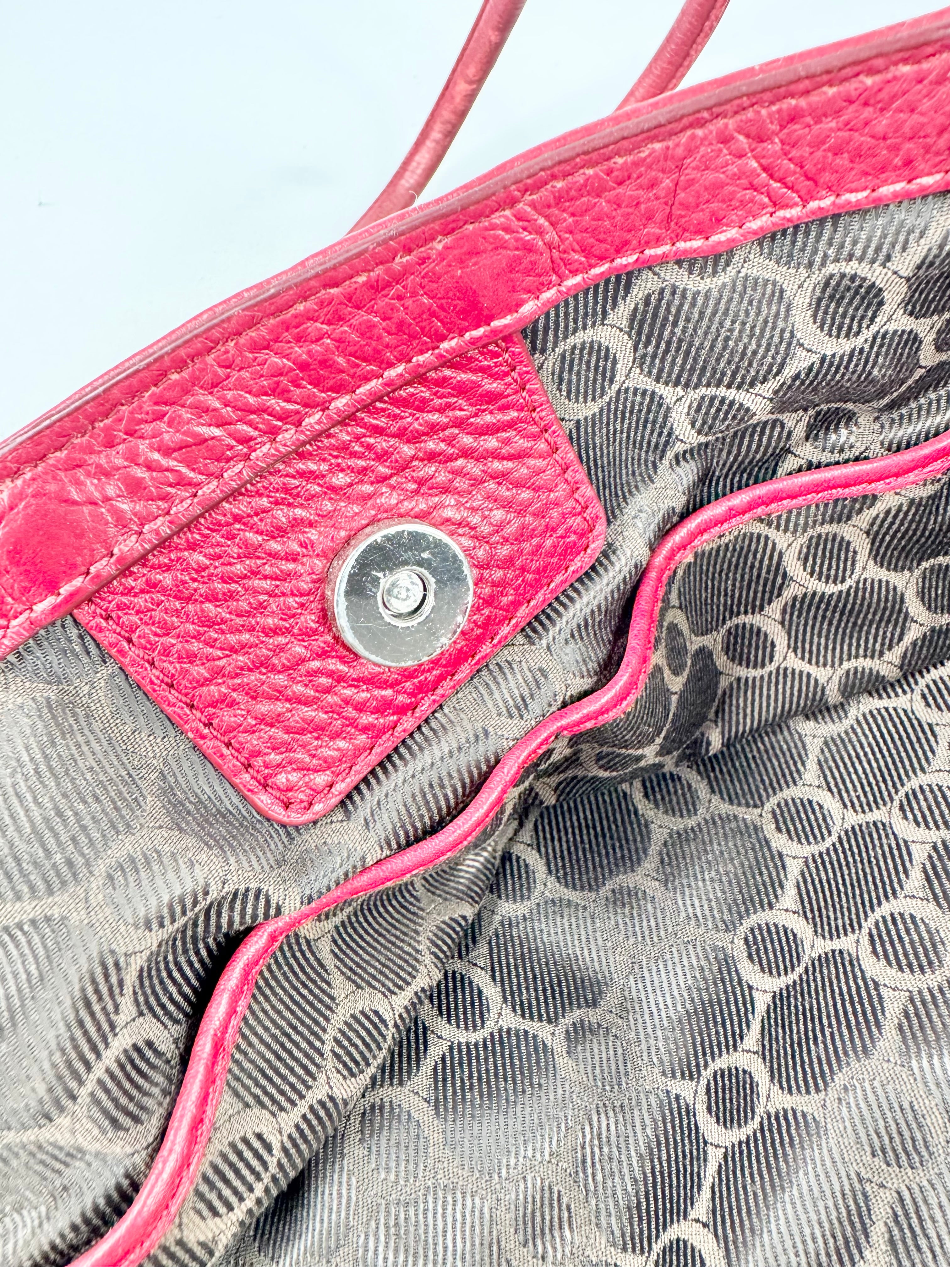 Oroton Beige Monogram Tote Bag