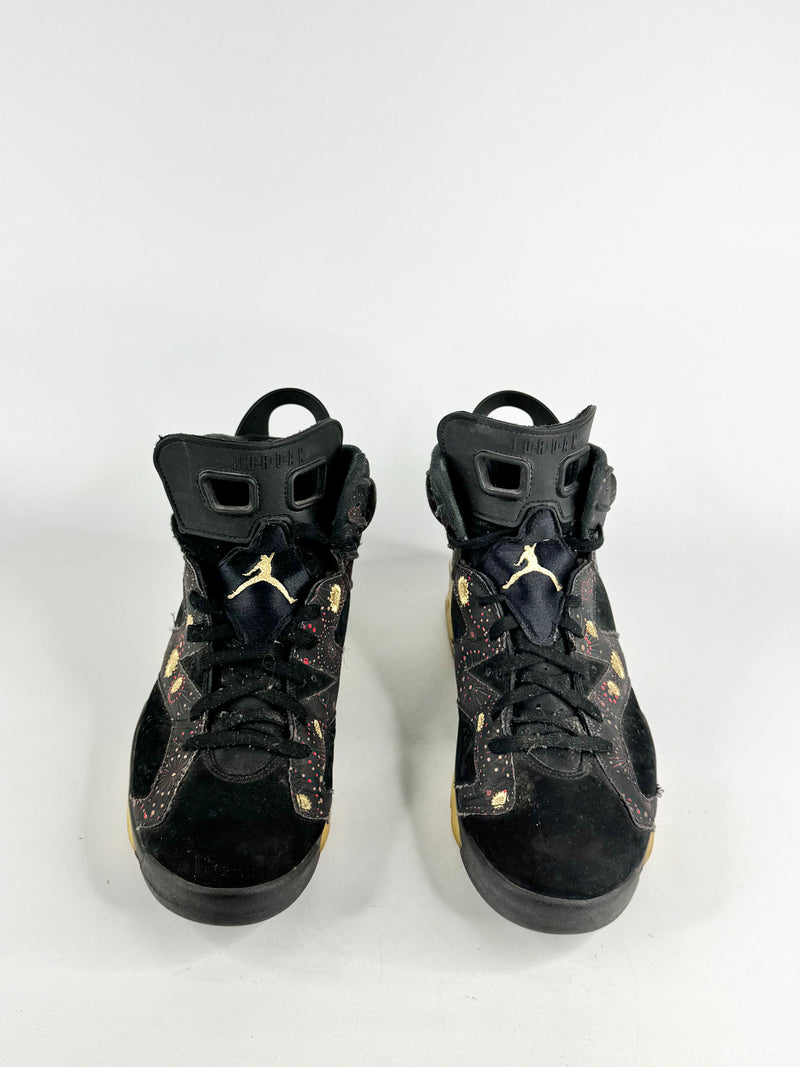 Air Jordan 6 Retro 'Chinese New Year' Black & Gold Sneakers - EU45
