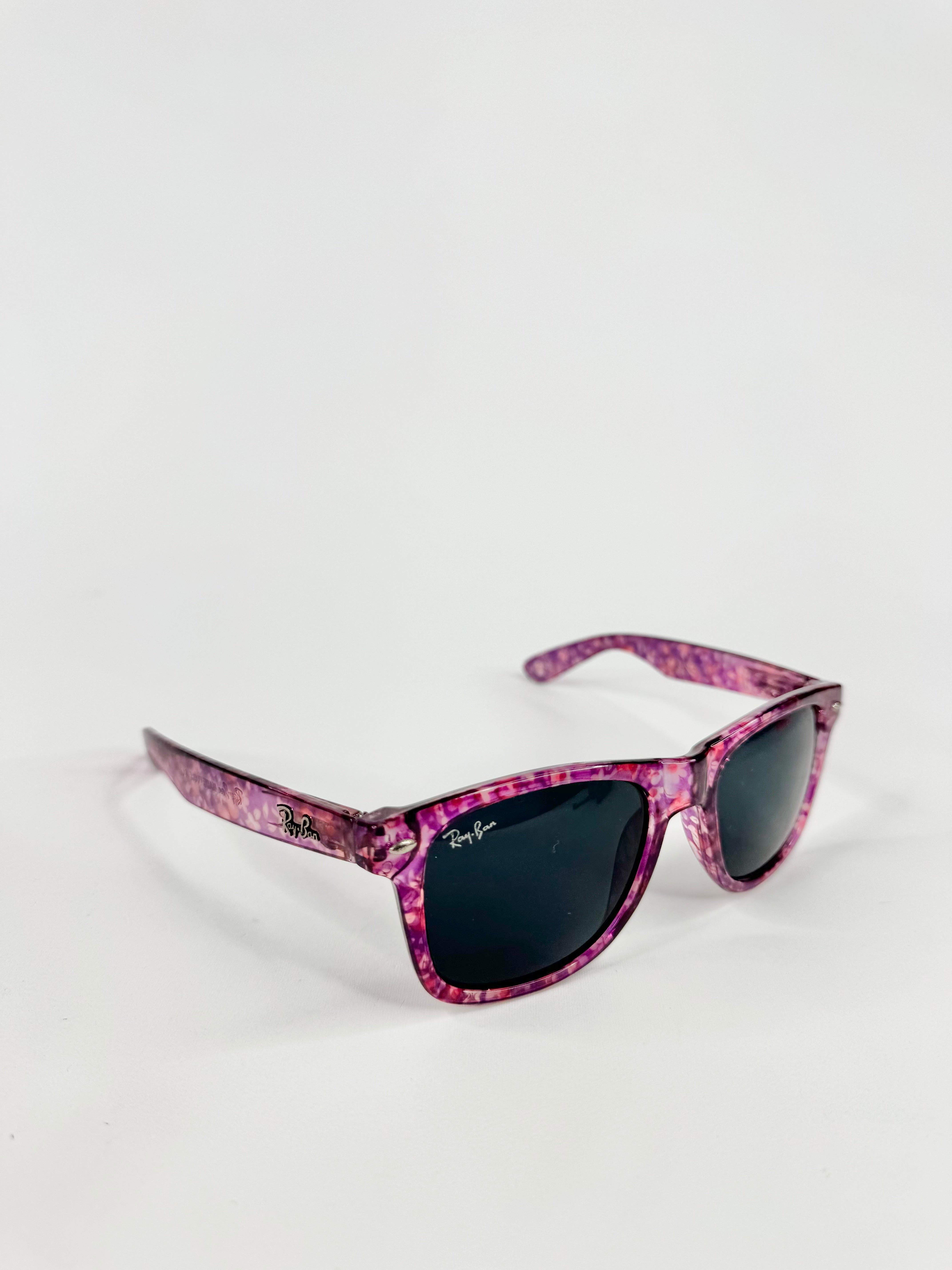 Ray Ban Pink & Purple Speckled Wayfarers