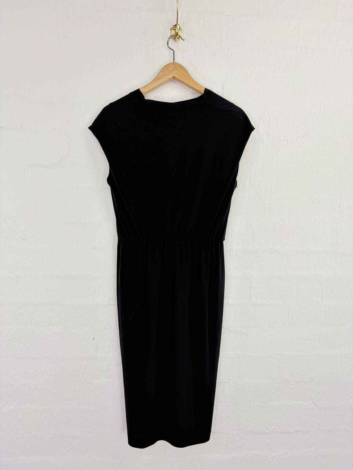 Cos Black Sweetheart Neckline Midi Dress - AU8/10