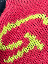 R-Jay Honey Vintage Hand-Knitted Black Wool Sweater - AU10