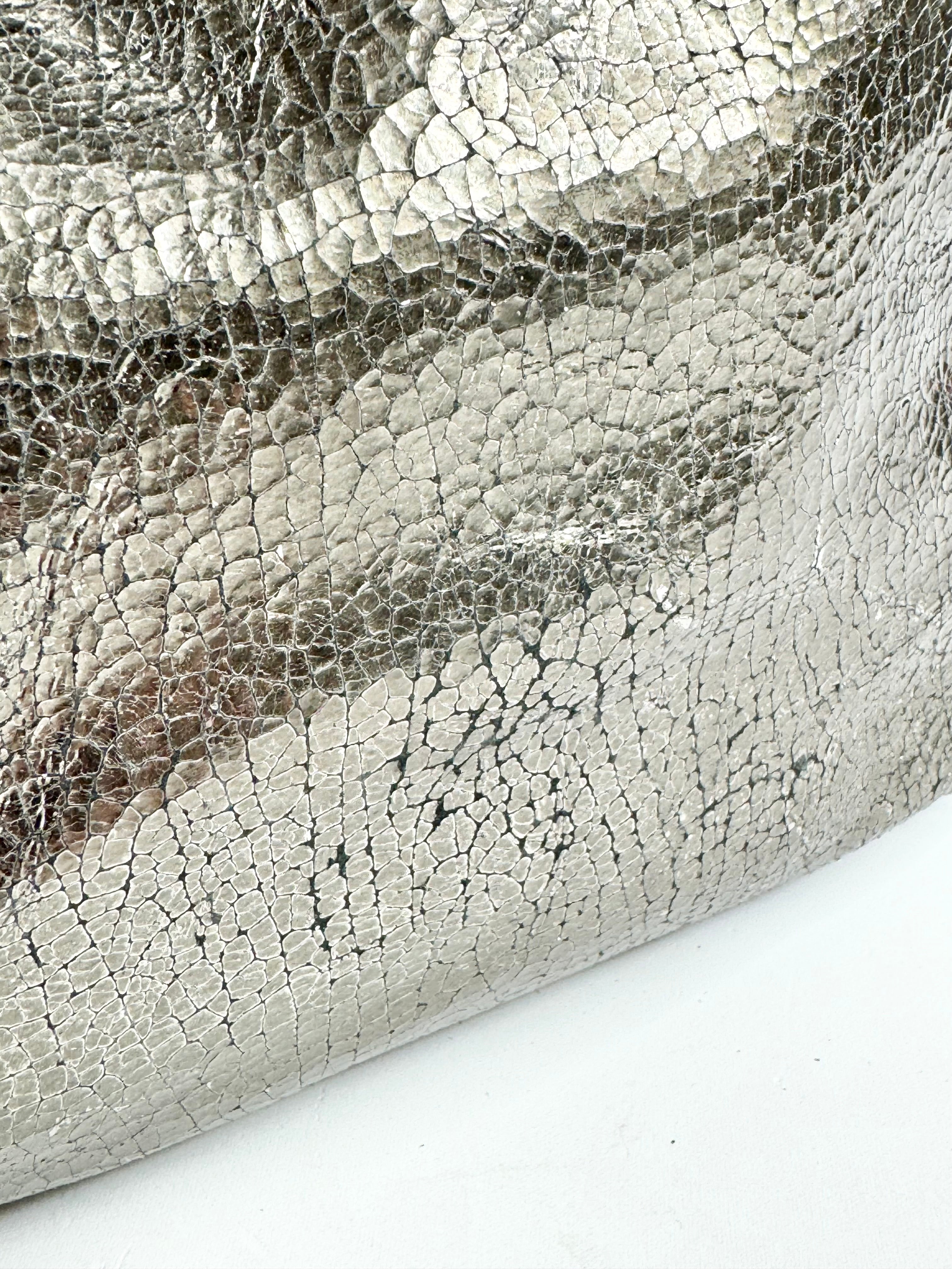 Metallic Crinkle Shoulder Bag