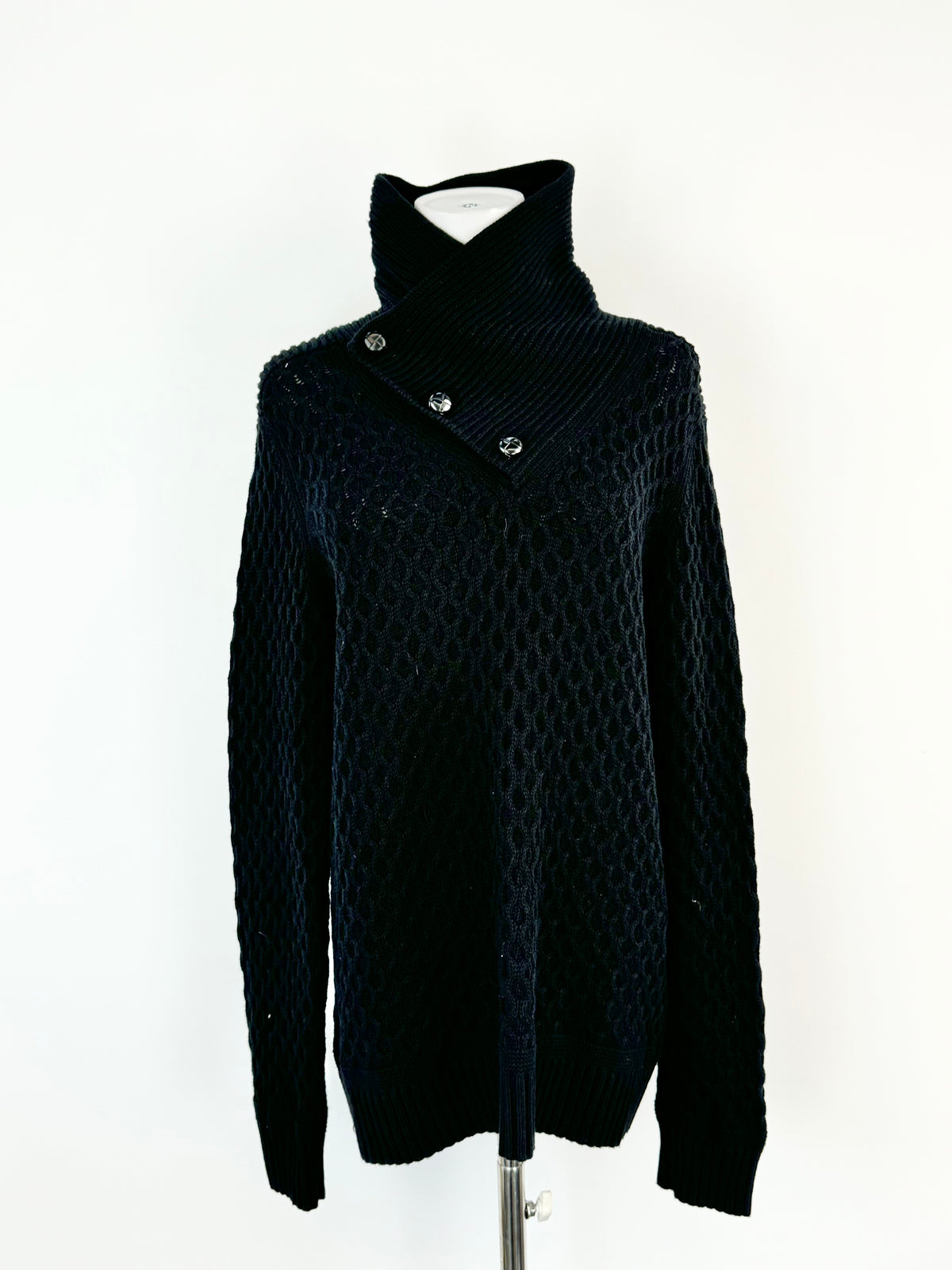 Armani Exchange Black Wool Jumper - L