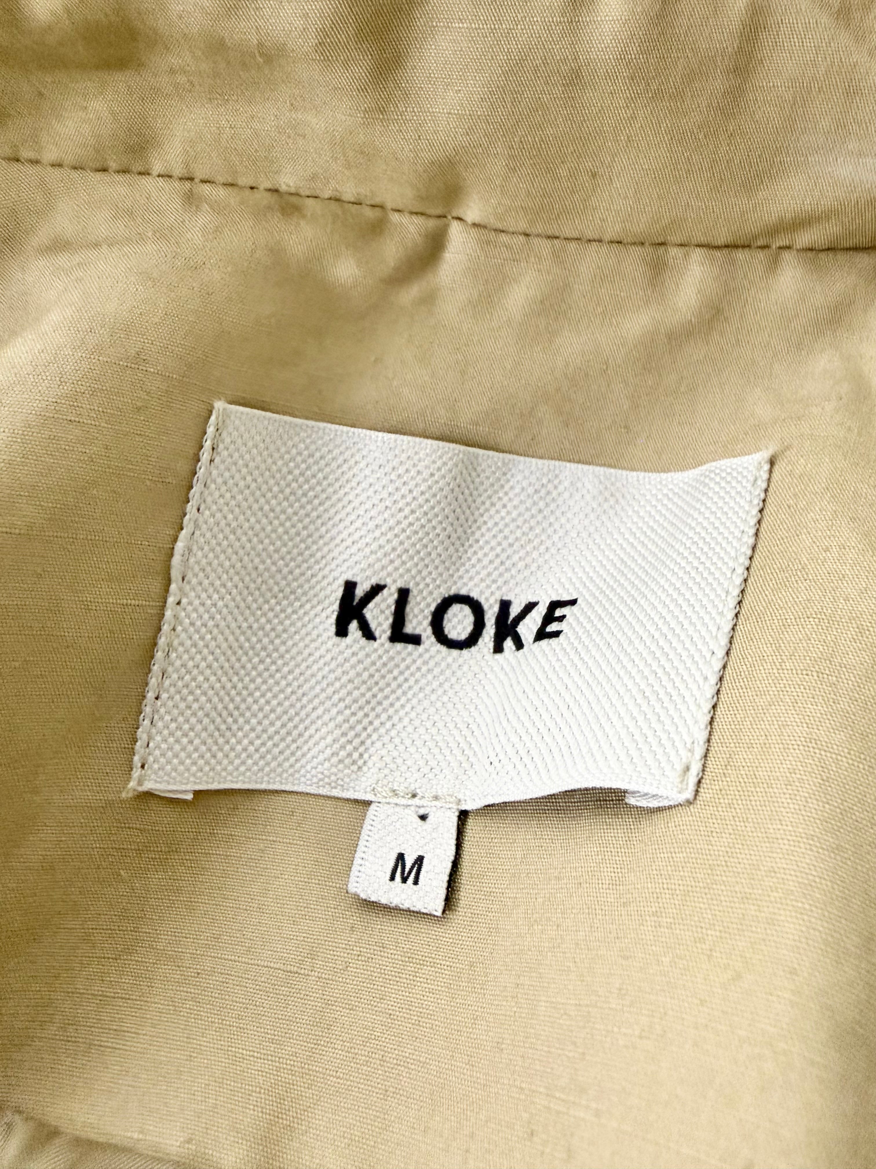 Kloke Buff Cotton & Linen Lightweight Jacket - AU10/12