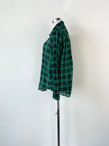 The Kooples Green & Black Check Shirt - AU12