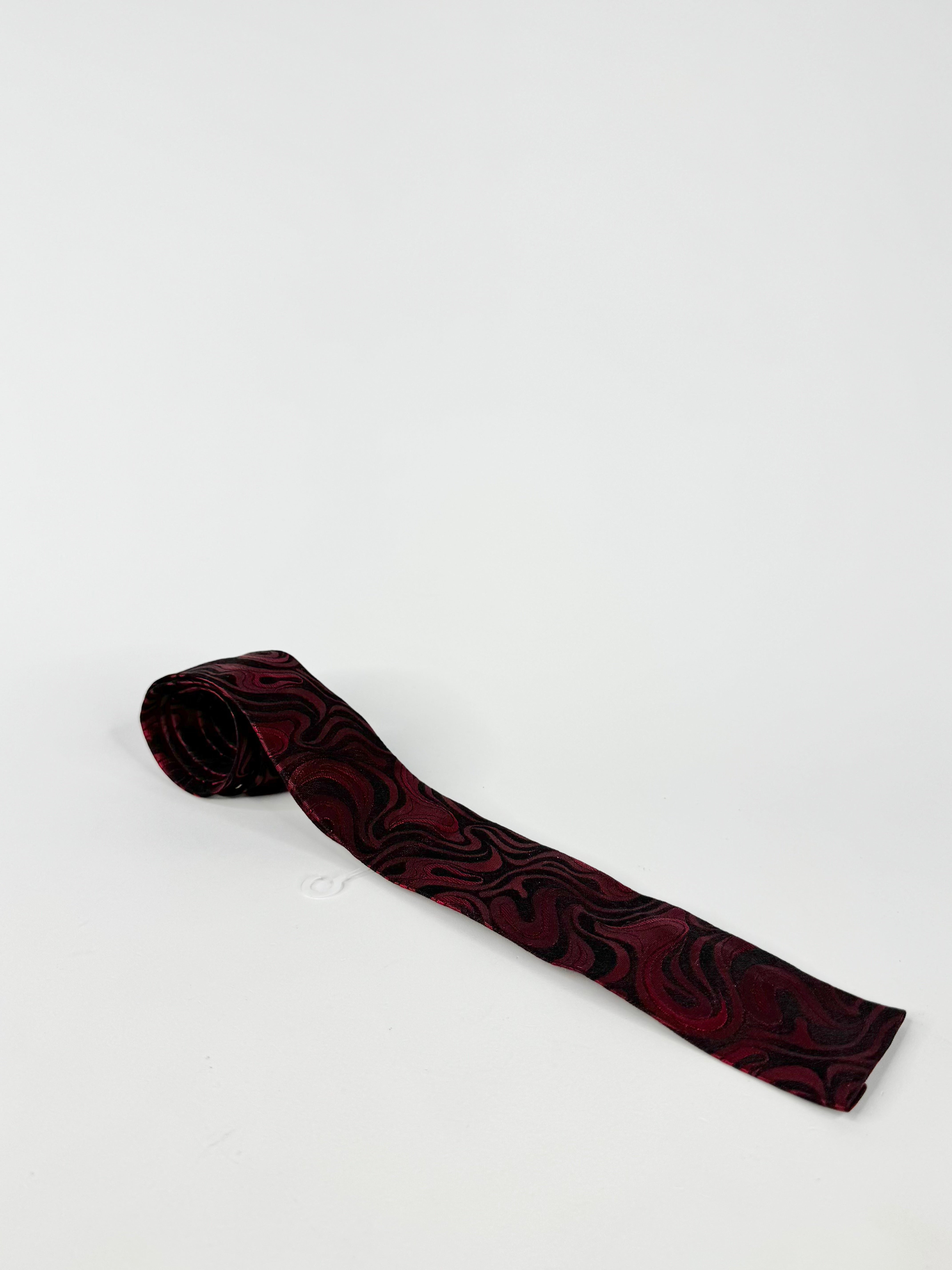 Emilio Pucci Deep Red Silk Tie