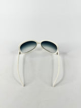 Dolce & Gabbana Cream Rectangle Sunglasses