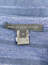 Marc by Marc Jacobs Blue & Silver Striped Cardigan - AU10