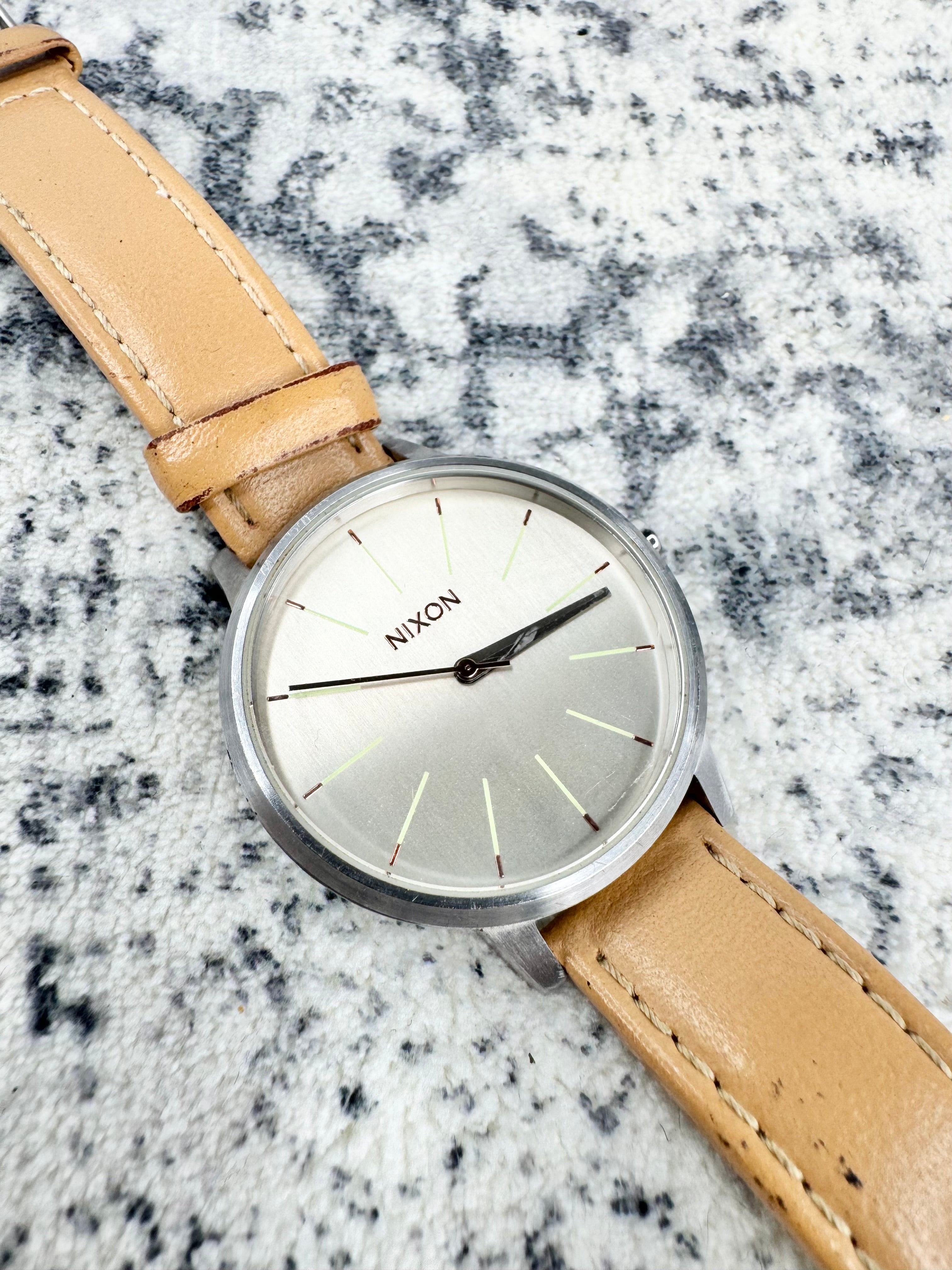 Nixon Pale & Silver 'Movin' Out, The Kensington' Wristwatch