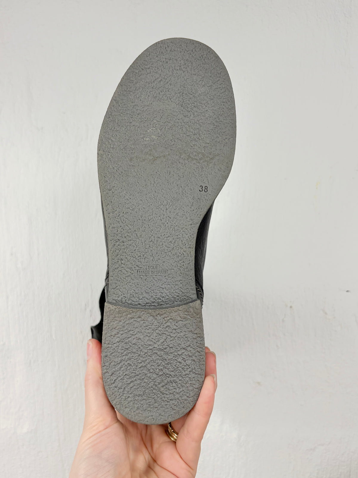 Wonders Black Fleece Lined Boots - EU38