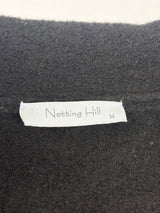 Notting Hill Black Wool Button-Up Coat - AU10/12