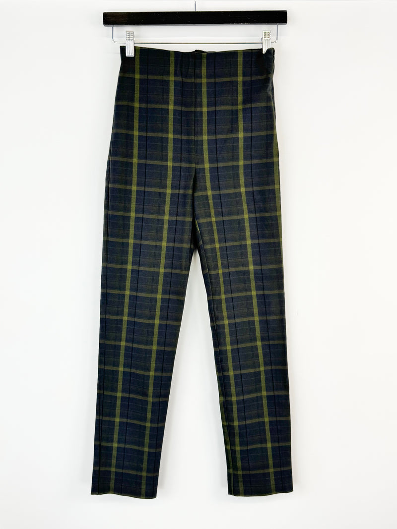 Cable Melbourne 'Bell' Green Tartan Pants NWT - AU6