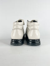 Hogan by Karl Lagerfeld White & Black Leather High-Top Sneakers - EU36