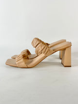 Guess Taupe Leather 'Aindrea' Sandals - 9