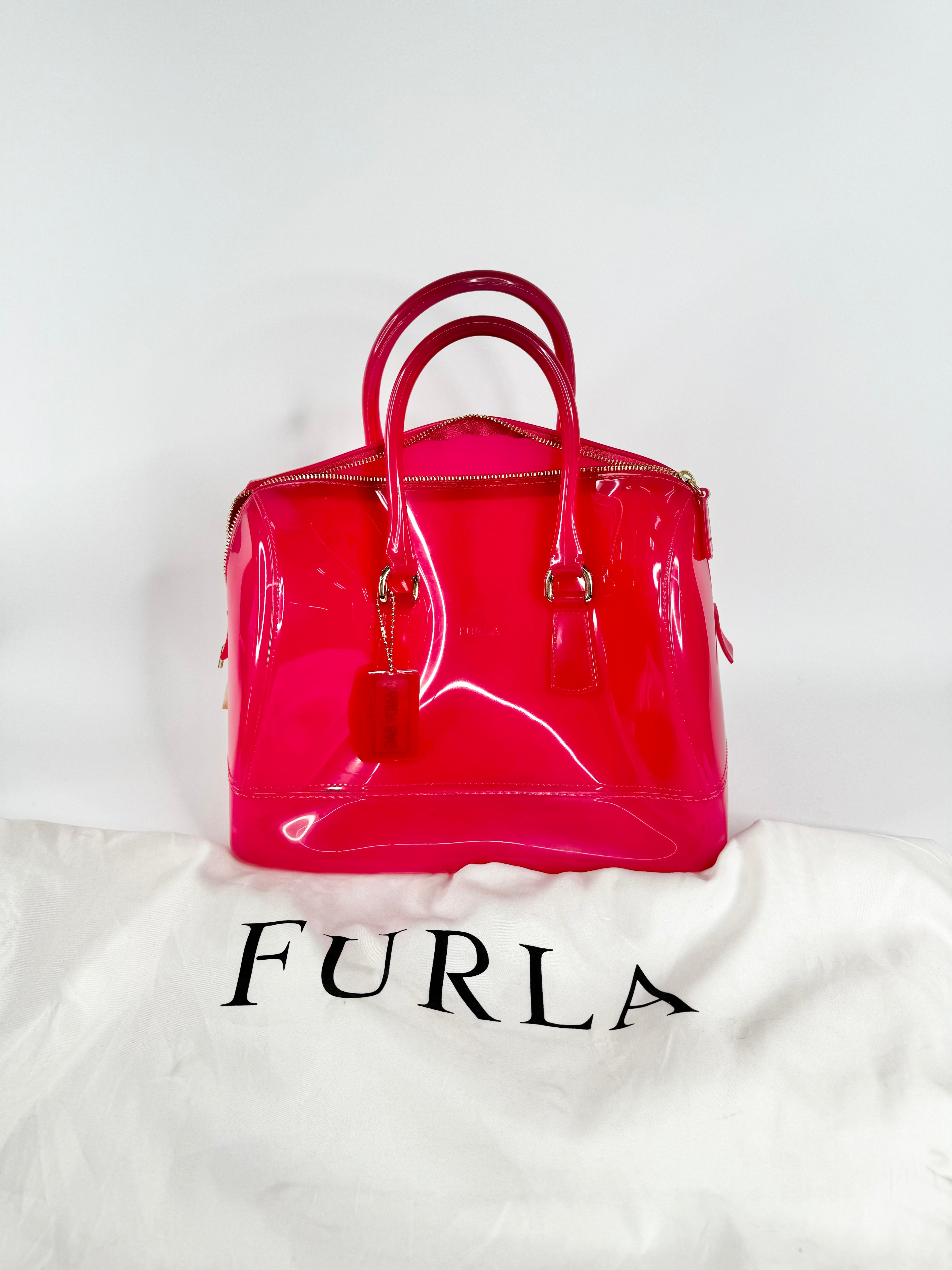 Furla Raspberry Candy Tote Bag