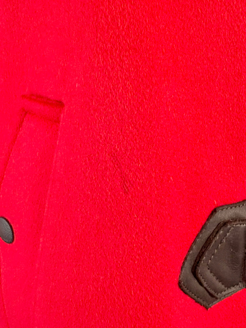 Rag & Bone Scarlet Red Wool Cropped Coat - AU8