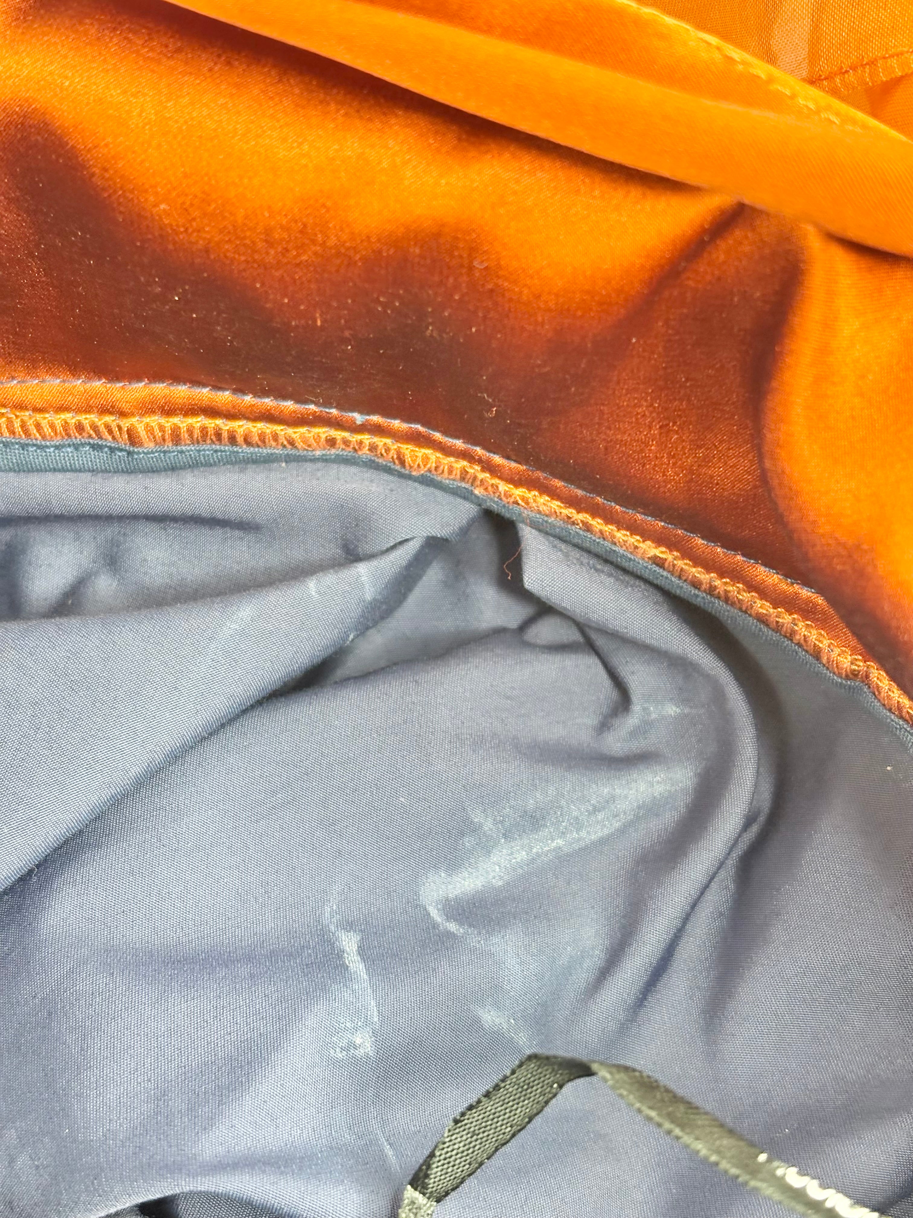 Nicolangela Navy & Rust Cocktail Dress with Frill - AU10/12