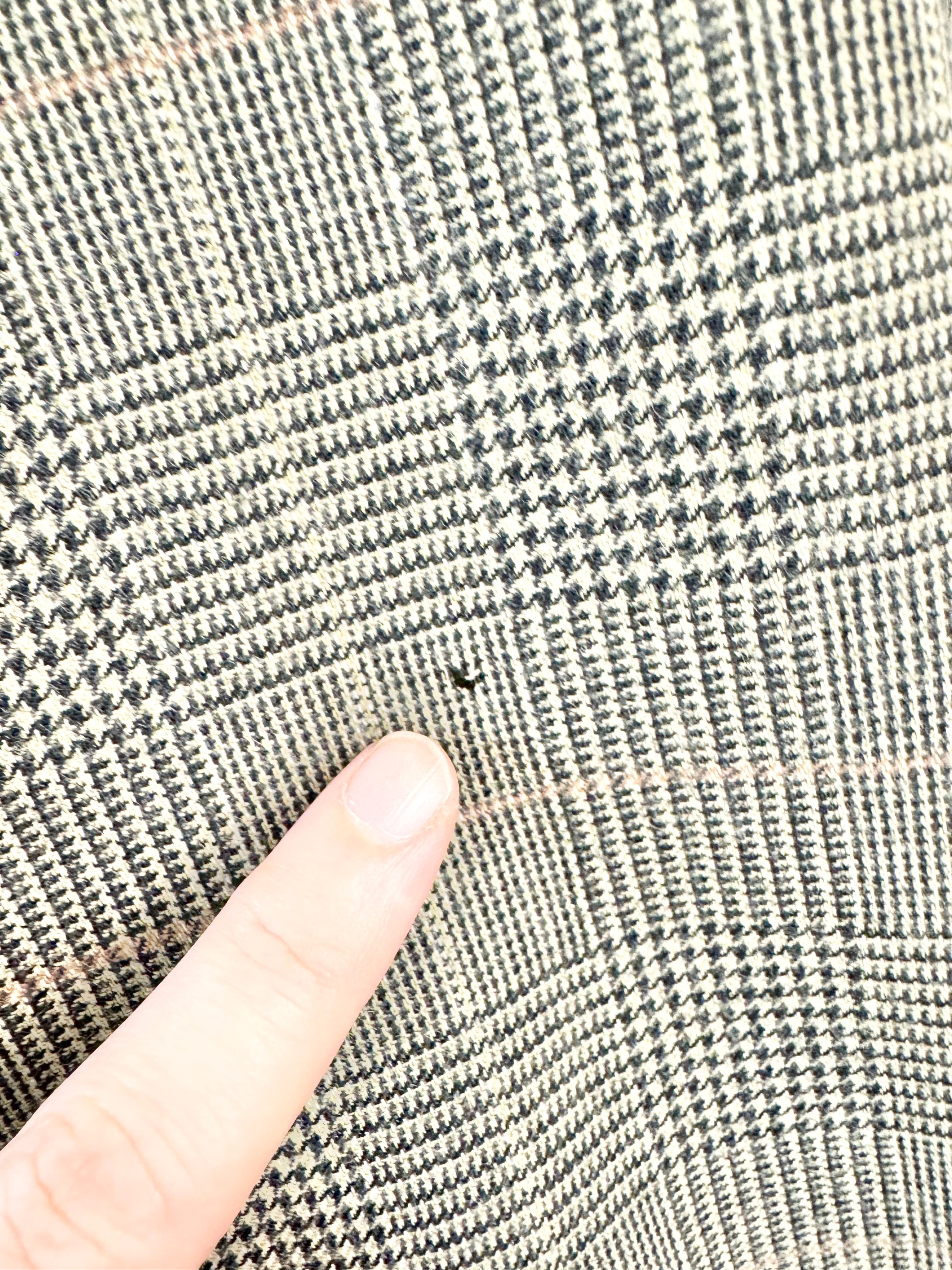 Ermengildo Zegna Gold Olive Double Breasted Glen Plaid Wool Blazer - 50