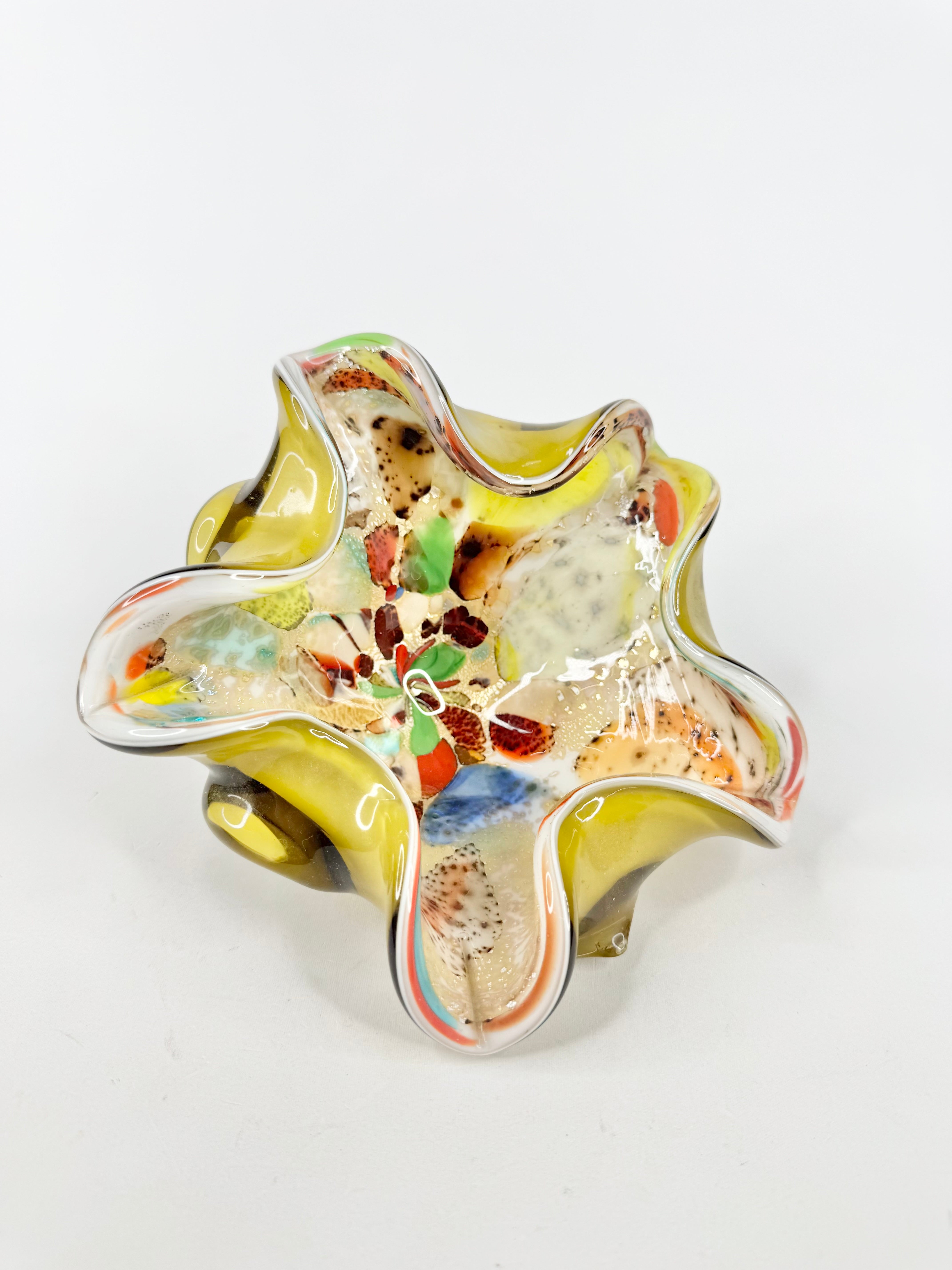 Vintage Murano Glass 'Tutti Fruitt' Dish