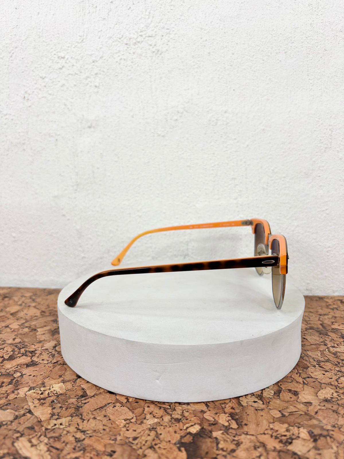 Ray-Ban 3016 Clubmaster Tortoiseshell & Orange Sunglasses