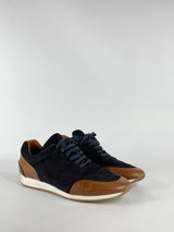 Massimo Dutti Navy & Tan Sneakers - EU41