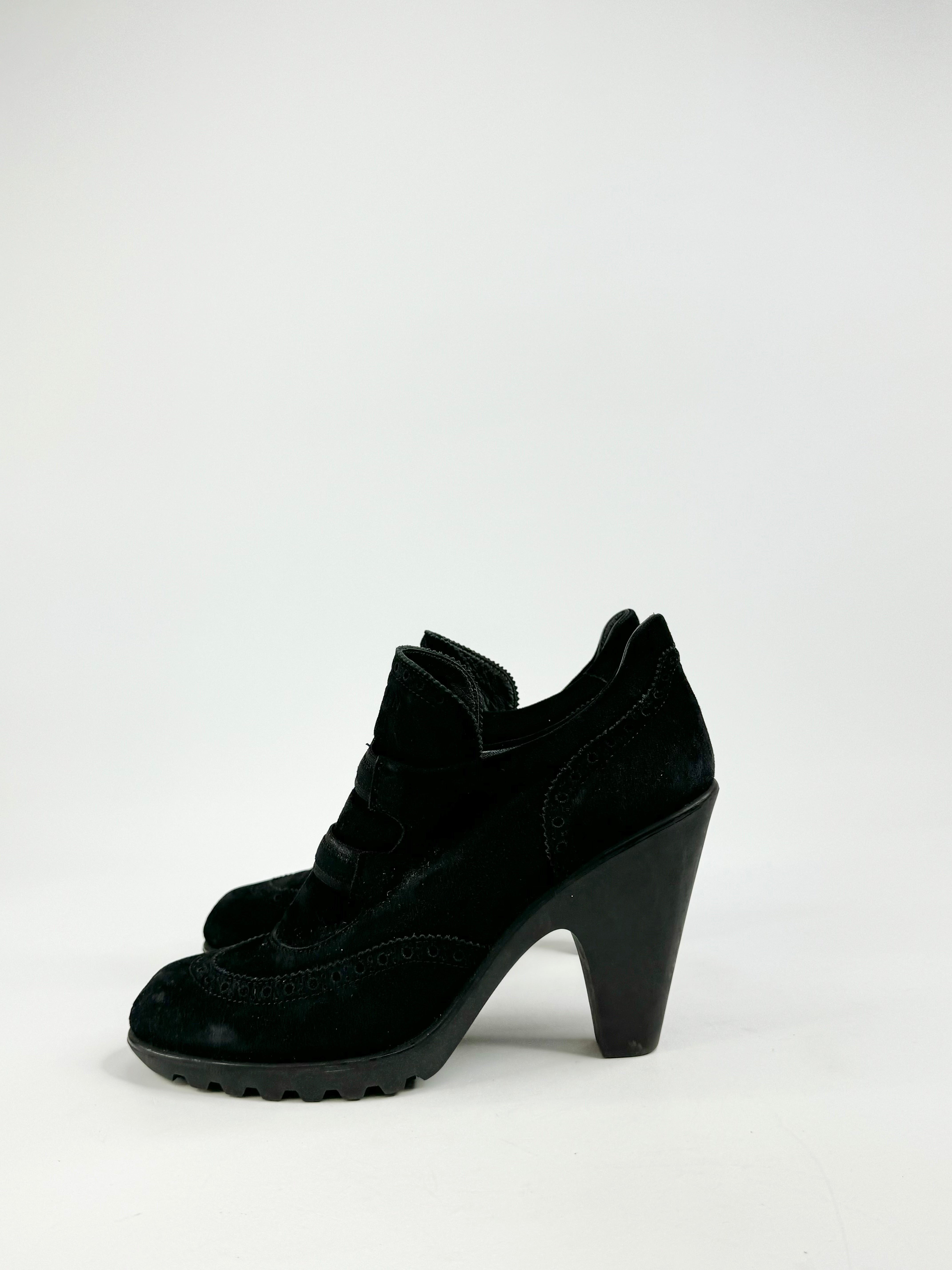 Karl Lagerfeld x Hogan Black Suede Ankle Boots - EU40