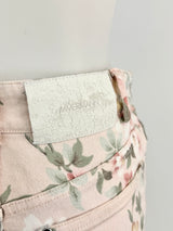 Zimmermann Soft Pink Floral Jeans - AU8