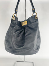 Marc by Marc Jacobs Black Grained Leather Handbag