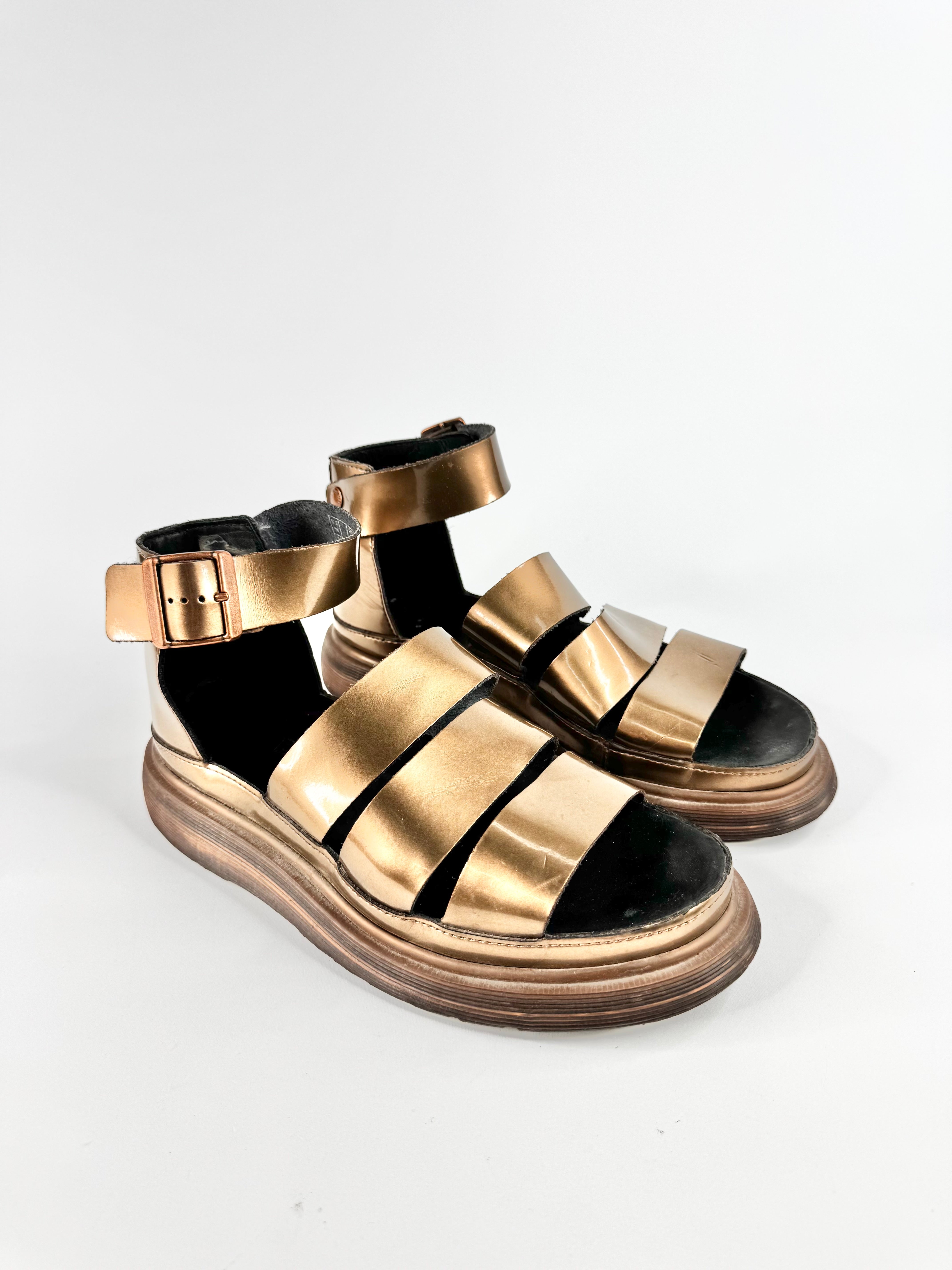 Dr. Martens Bronze 'Clarissa Brando' Sandals - EU40