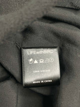 LifewithBird Black Crepe Button Up Top - AU12