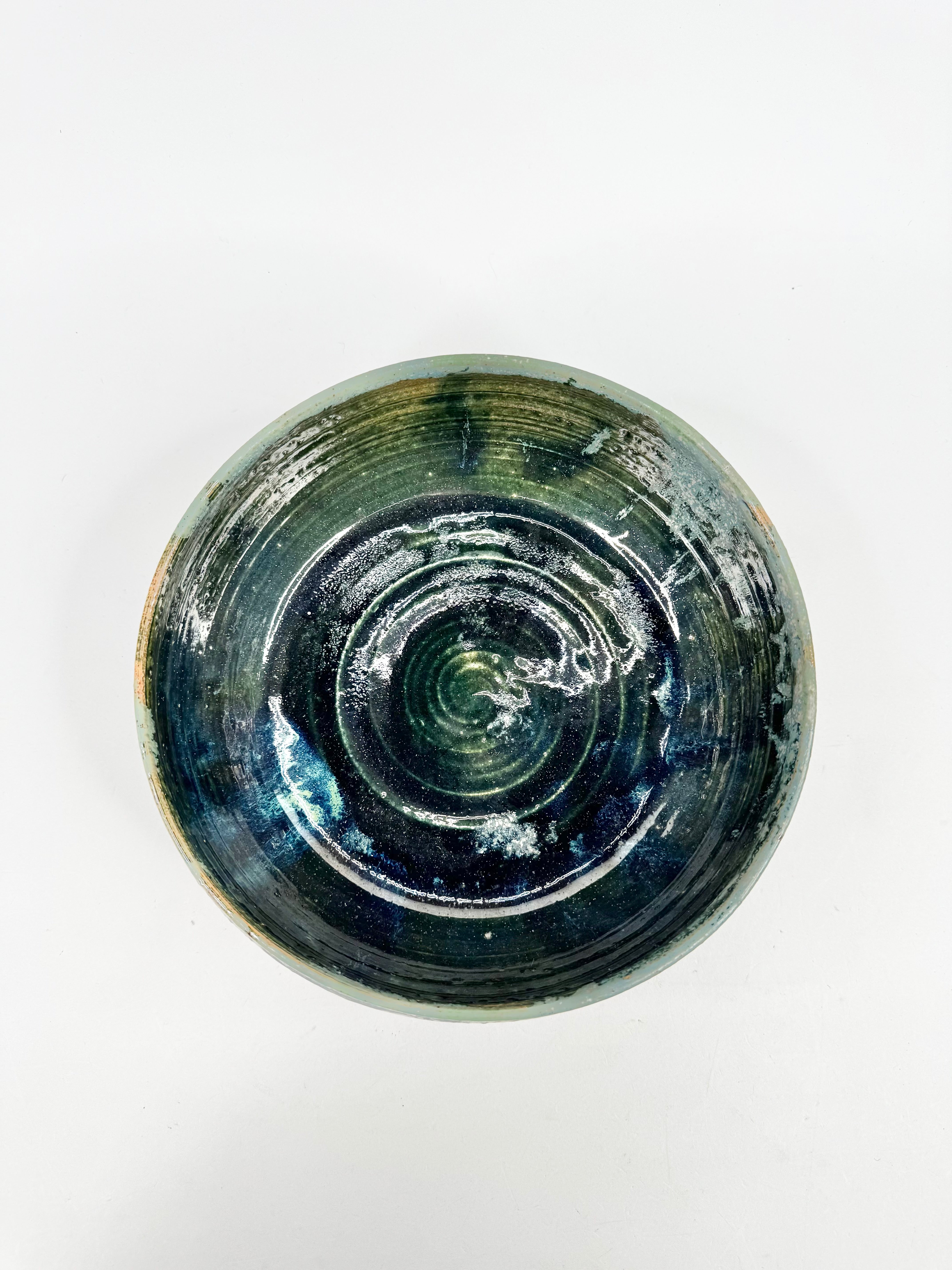 Woodshed Ceramics Blue & Green Glazed Stoneware Dish