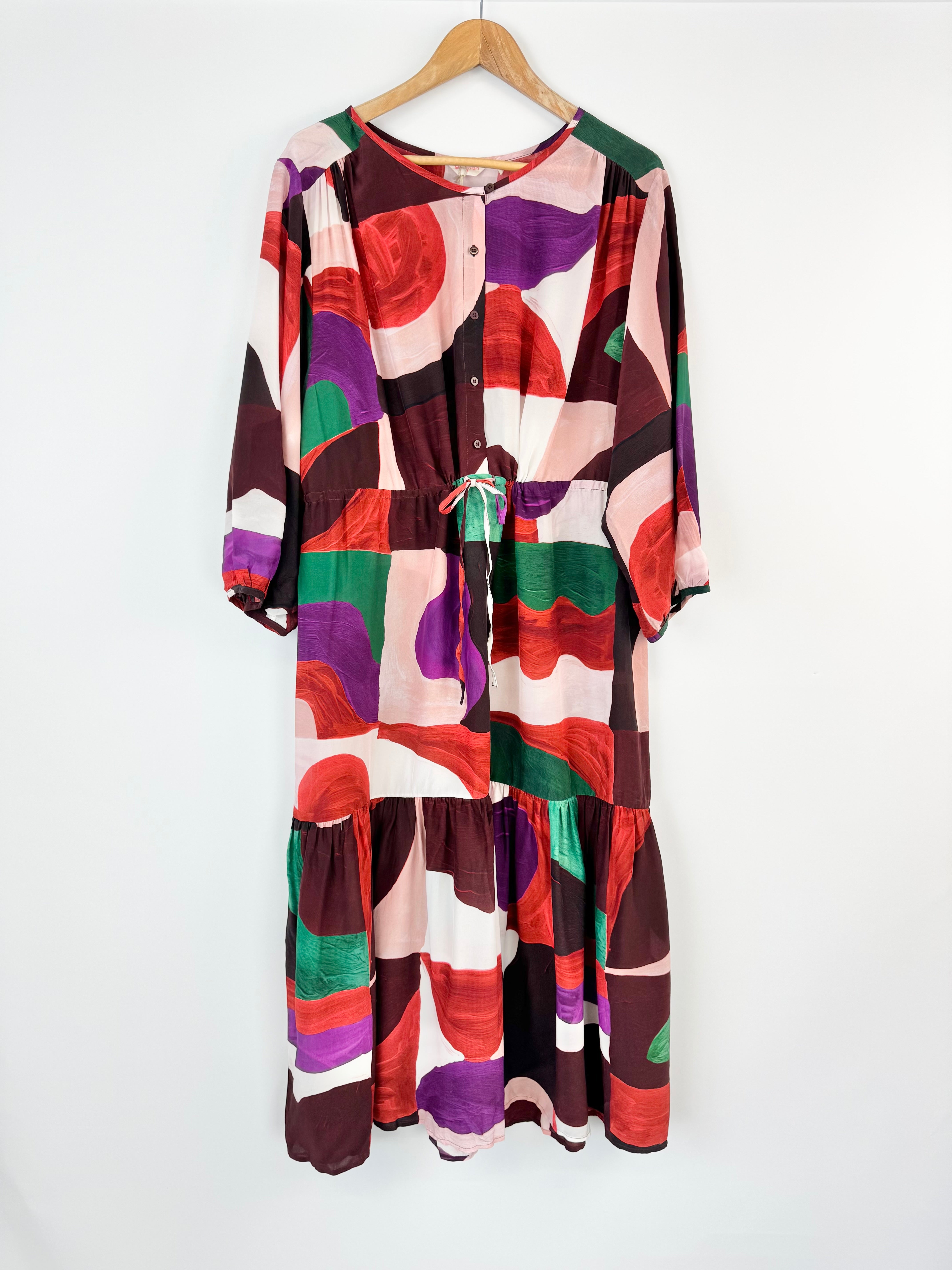 Gorman Multicolour 'Painted Blocks' Long Dress NWT - AU16