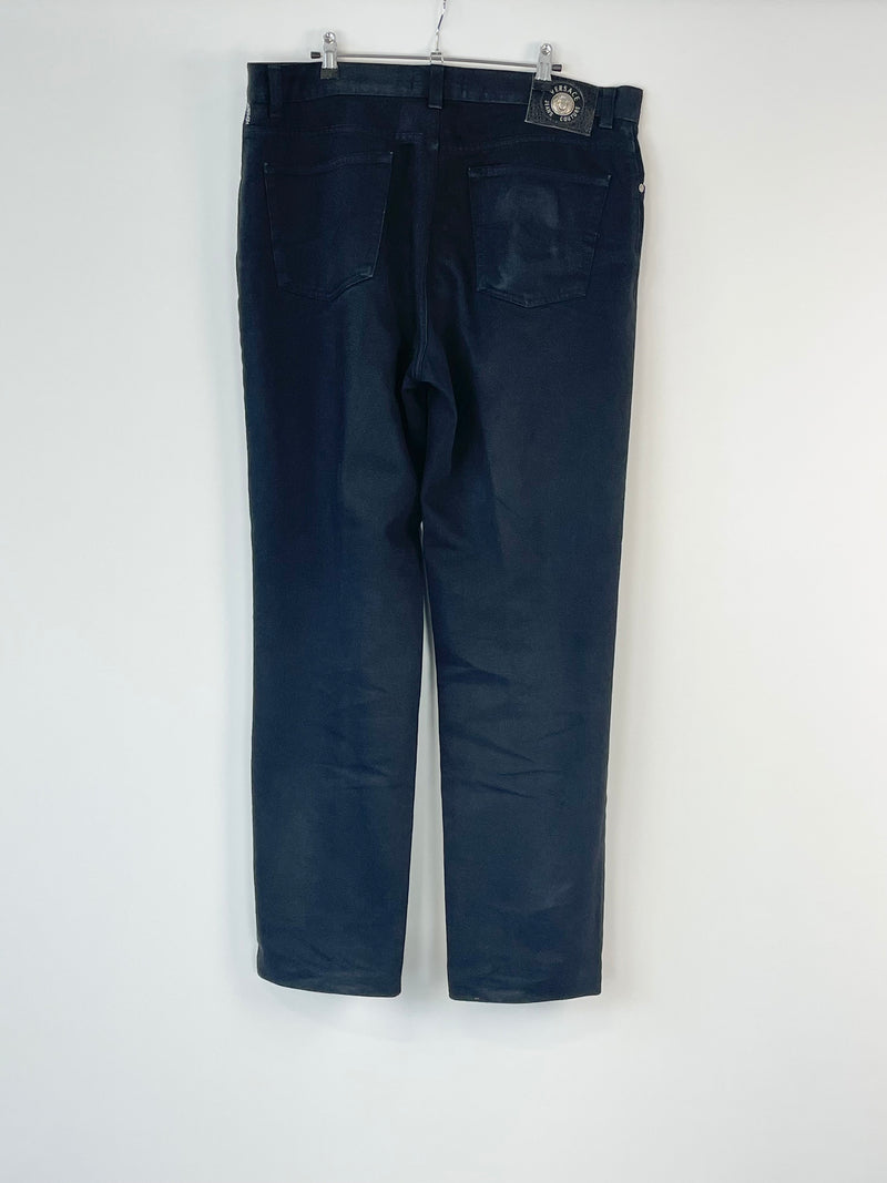 Versace Jeans Couture Vintage Black Straight-Leg Jeans - W40